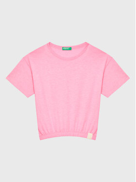 United Colors Of Benetton United Colors Of Benetton T-shirt 37YKC10AU Ružičasta Boxy Fit