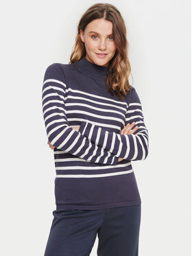 Saint Tropez Saint Tropez Megztinis 30512572 Mėlyna Classic Fit