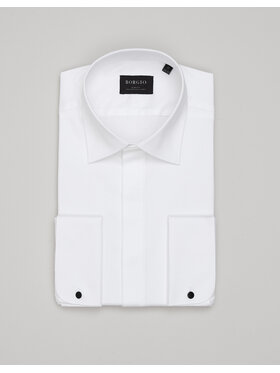 Borgio Borgio Koszula mozza Biały Slim Fit