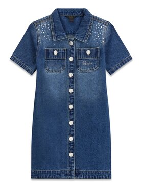 Guess Kids Guess Kids Každodenní šaty 183385 Modrá Classic Fit