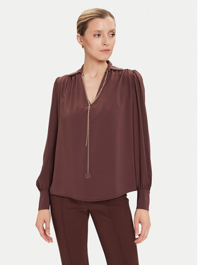 Rinascimento Rinascimento Majica CFC0125721003 Smeđa Regular Fit