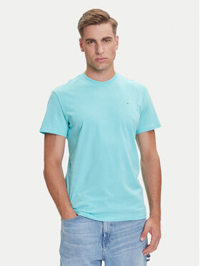 Tommy Jeans Tommy Jeans T-Shirt Linear Chest DM0DM21780 Zielony Slim Fit