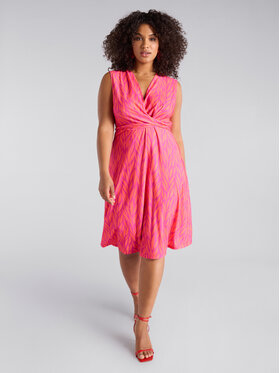 Fiorella Rubino Fiorella Rubino Vestito da giorno 7463L001144N0S9 Rosa Slim Fit