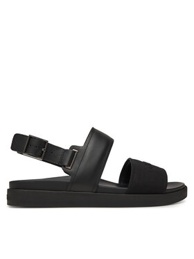 Calvin Klein Calvin Klein Sandały Back Strap W/ Buckle Logo HM0HM01742 Czarny