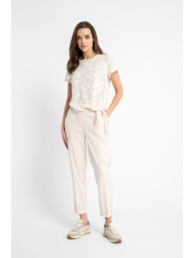 CLICK CLICK Spodnie materiałowe 30-424 Beżowy Skinny Fit