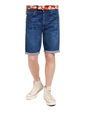 Lee Lee Szorty jeansowe 112350161 Niebieski Regular Fit