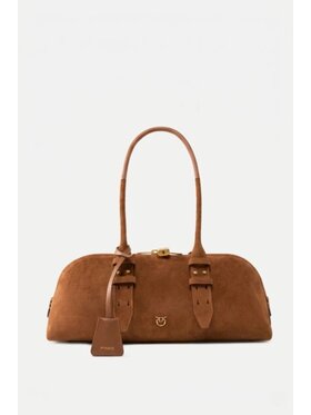 PINKO PINKO Torebka Bowling Escape Bag Horizontal Brązowy