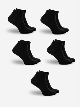 Urban Socks Urban Socks Zestaw 5 par niskich skarpet męskich Zestaw 5 Par Niskich Skarpet Męskich Czarnych Urban Socks No Logo 41-46 Czarny