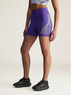 adidas by Stella McCartney adidas by Stella McCartney Szorty sportowe by Stella McCartney TruePace Running Leggings Short Fioletowy Fitted Fit