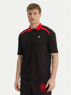 HUGO HUGO Polokošile Dunios_RB 50559650 Černá Regular Fit
