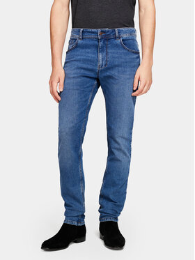 Sisley Sisley Blugi 4MQBSE00O Albastru Slim Fit