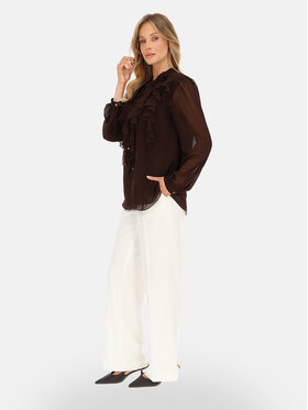 L’AF L’AF Bluzka Boho Brązowy Regular Fit