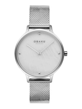 Obaku Obaku Zegarek V295LXCWHC Srebrny