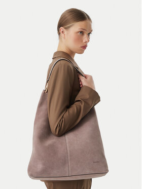 Calvin Klein Calvin Klein Rankinė Slouchy Suedelarge Shoulder Bag LV04F3690G Ruda