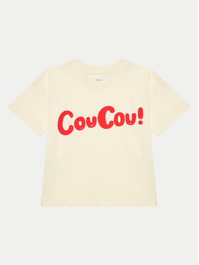 MINI RODINI Mini Rodini T-krekls Coucou 2472012911 Écru Regular Fit