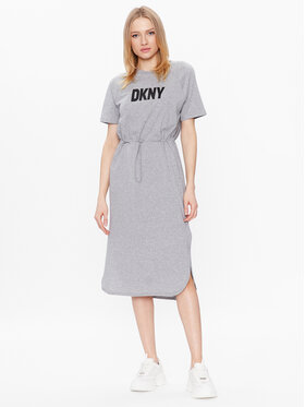 DKNY DKNY Kleid für den Alltag P1BD7EGQ Grau Regular Fit