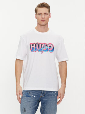 Hugo Hugo T-shirt Nillumi 50515278 Blanc Regular Fit