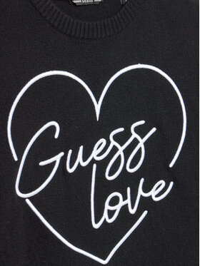 Guess Pulover J4YR05 Z3FV0 Črna Relaxed Fit