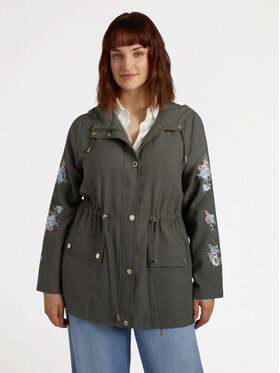 Fiorella Rubino Fiorella Rubino Cappotto F411T001300N035 Verde A-Line Fit
