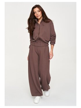 Makadamia Makadamia Dres M950 Brązowy Loose Fit