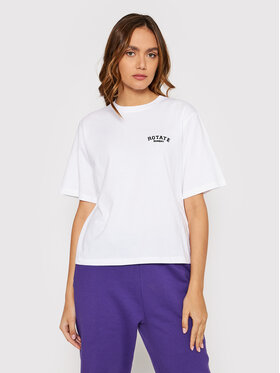 ROTATE ROTATE T-Shirt Aster RT738 Biały Oversize