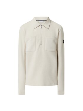 Calvin Klein Calvin Klein Bluza SOFT STRUCTURED Beżowy Regular Fit