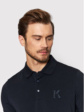 KARL LAGERFELD Polo Majica 745890 500221 Mornarsko Modra Regular Fit