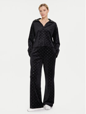 KARL LAGERFELD KARL LAGERFELD Pyjamahose A4W44008 Schwarz Regular Fit