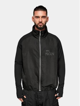 MADE BY SOCIETY MADE BY SOCIETY Kurtka anorak BLANK Hoodie - H17747 Czarny Basic Fit
