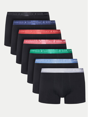 KARL LAGERFELD KARL LAGERFELD Set 7 perechi de boxeri A1M47118 Negru