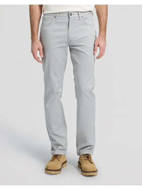 Lee Lee Spodnie materiałowe DAREN ZIP FLY Szary Regular Fit