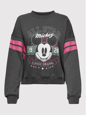 ONLY ONLY Bluză Mickey Mouse 15272197 Gri Relaxed Fit