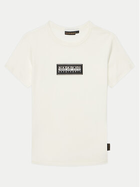 Napapijri Napapijri Tricou Chamois NP0A4ILE D Alb Regular Fit