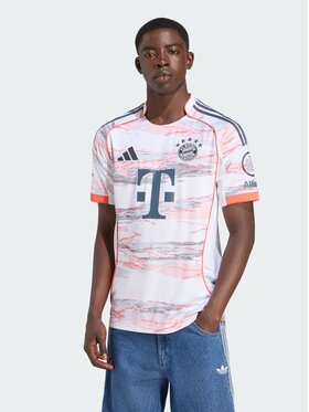 adidas adidas Koszulka techniczna FC Bayern 25/26 Away Jersey Biały Slim Fit
