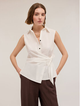 Motivi Motivi Camicia 5229Q000794N011 Bianco Regular Fit
