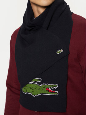 Lacoste Set šal I Kapa RB1515-00 Tamnoplava