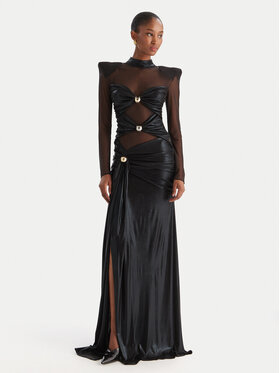 Babylon Babylon Официална рокля S00822 Черен Slim Fit