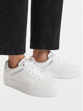 Guess Guess Sneakersy FLTGX3 ELE12 Biela