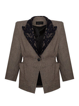 Magda Matyja Magda Matyja Marynarka MARGOT BLAZER Brązowy Oversize