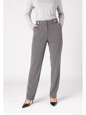 QUIOSQUE QUIOSQUE Spodnie materiałowe QUIOSQUE 3VD002238 Biały Regular Fit