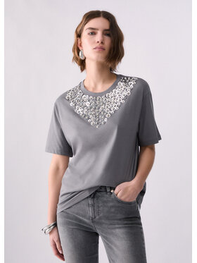 Liu Jo Liu Jo T-shirt WF6324J0088L9447 Grigio Regular Fit