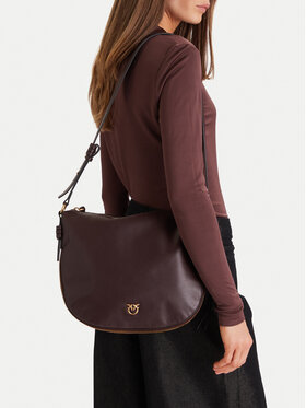 PINKO PINKO Kabelka Hobo Zip Around Classic Ai 25-26 PLTT 105113 A0QO Bordó