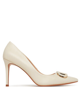 TWINSET TWINSET Pantofi cu toc subțire 251TCP060 Écru