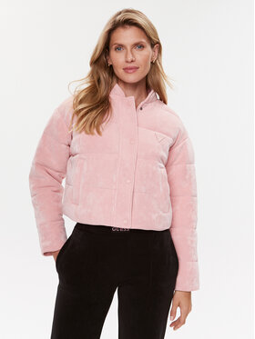 Guess Guess Пухено яке V3BL00 KBC00 Розов Regular Fit