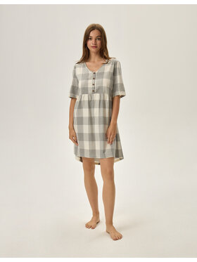 Henderson Henderson Koszula nocna 41897 Szary A-Line Fit