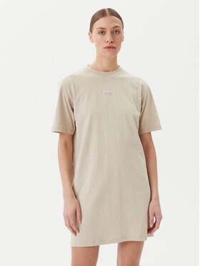 Calvin Klein Jeans Calvin Klein Jeans Повсякденна сукня J20J225289 Бежевий Relaxed Fit