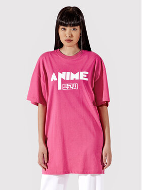 Togoshi Togoshi T-Shirt TG22-TSD012 Růžová Oversize