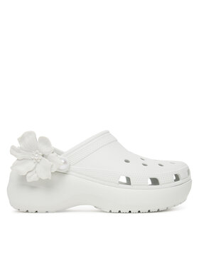 Crocs Crocs Şlapi Classic Bouquet Platform Clog 211292 Alb