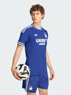 adidas adidas Koszulka techniczna 171968 Niebieski jasny Slim Fit