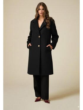 Oltre Oltre Cappotto 8164J000236N033 Nero Baggy Fit